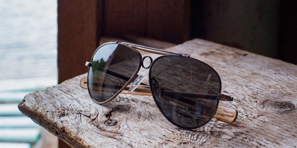 Ball and Buck x Randolph Hunter Acetate, Tan Polarized