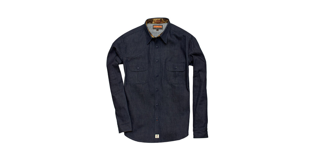 Dickies 1922 x Ball and Buck Overshirt, Denim/Camo