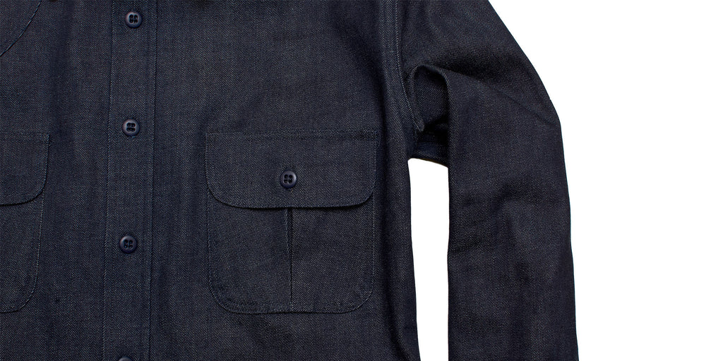 Dickies 1922 x Ball and Buck Overshirt, Denim/Camo